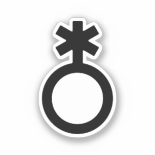 Adesivo Símbolo de sexo não binário