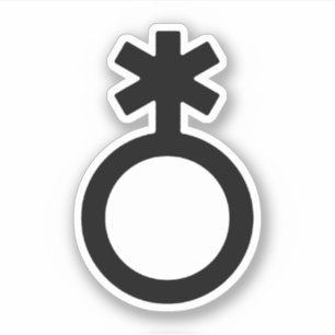 Adesivo Símbolo de sexo não binário