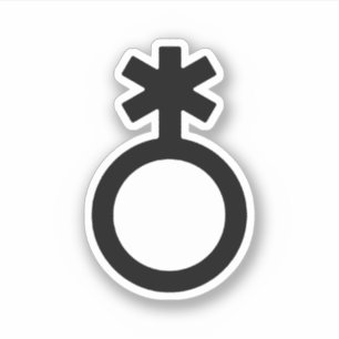 Adesivo Símbolo de sexo não binário