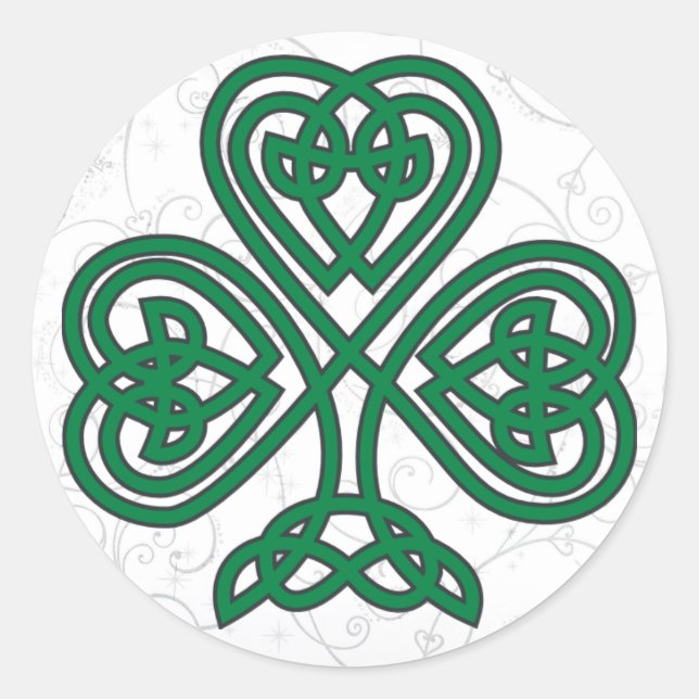 ADESIVO SÍMBOLO DE SHAMROCK IRLANDÊS (Frente)