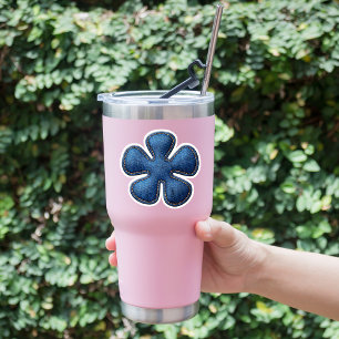 Adesivo Símbolo de símbolo Denim Blue Jean Asterisk