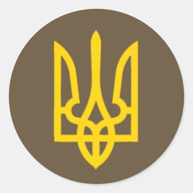 Adesivo Símbolo de Sinalizador da Ucrânia Volodymyr Zelens (Frente)