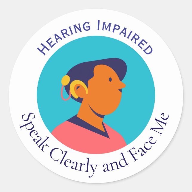 Adesivo Símbolo de surdo (Frente)