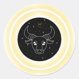 Adesivo Símbolo de Touro – Emblema Mínimo de Astronomia