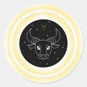 Adesivo Símbolo de Touro – Emblema Mínimo de Astronomia