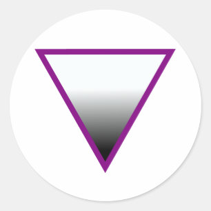 ADESIVO SÍMBOLO DE TRIÂNGULO ASEXUAL
