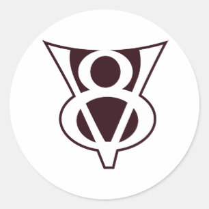 Adesivo Símbolo de V8
