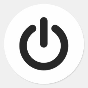 Adesivo Símbolo do botão do poder