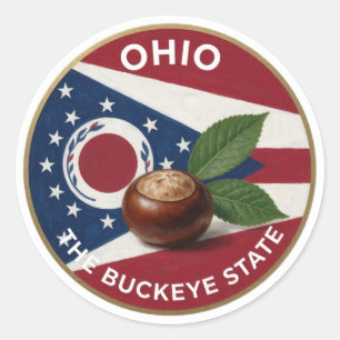 Adesivo Símbolo do Castanheiro de Ohio 🌰