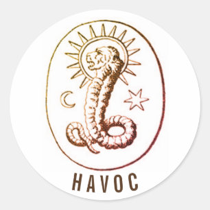 Adesivo Símbolo do Demiurgo Havoc - Gnóstico Esotérico