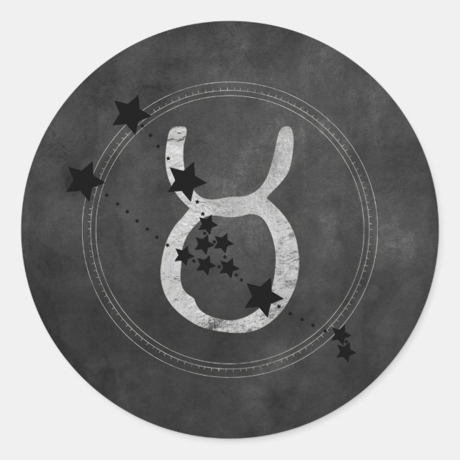 Adesivo Símbolo do diafragma prateado das estrelas pretas  (Frente)