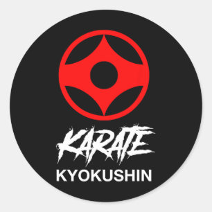 Adesivo Símbolo do Karate Kyokushin Treinamento no Dojo Ky