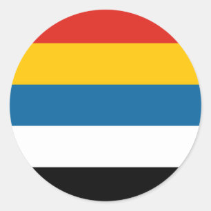 Adesivo símbolo do país de bandeira da china Manchukuo his