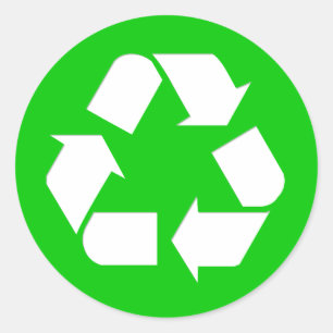 Adesivo Símbolo do reciclar - reduza, reúso, recicl