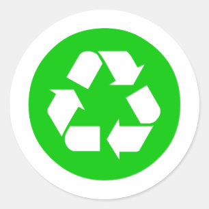Adesivo Símbolo do reciclar - reduza, reúso, recicl