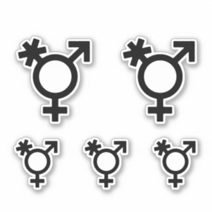 Adesivo Símbolo do sexo do Alternativo transgênero