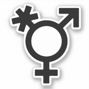 Adesivo Símbolo do sexo do Alternativo transgênero