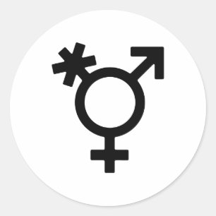 Adesivo Símbolo do sexo do Alternativo transgênero