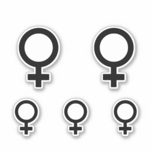 Adesivo Símbolo do sexo feminino