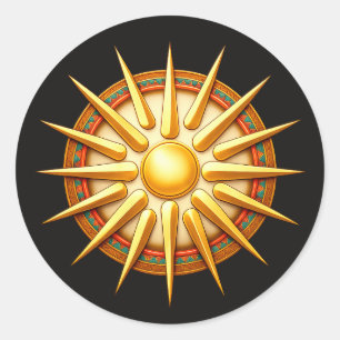 Adesivo Símbolo do Sol de Vergina – Símbolo Antigo Macedôn