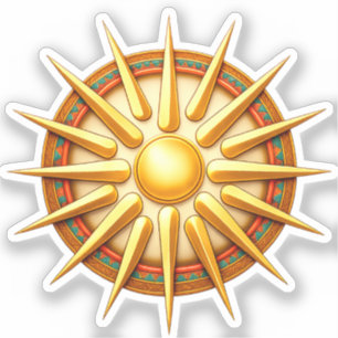 Adesivo Símbolo do Sol de Vergina – Símbolo Macedônio Anti