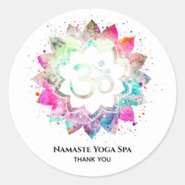 Adesivo *~* Símbolo Espiritual OM Símbolo Lotus Flor