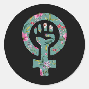 Adesivo Símbolo Feminista Apoio Manifestante Resiste à Res