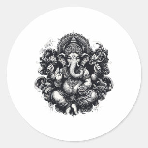 Adesivo Símbolo Ganesh Yoga Hindu Elefante Deus Ganesha Pu