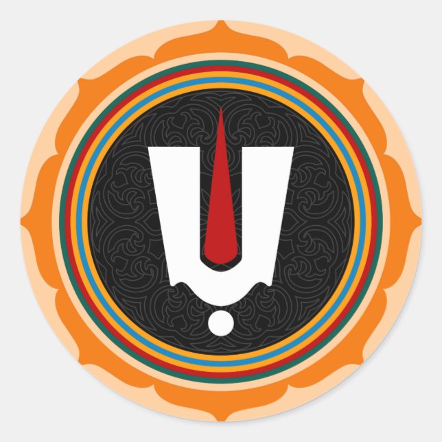 Adesivo Símbolo Hindu Tilak - Símbolo Hindu Deus Lotus (Frente)
