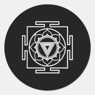 Adesivo Símbolo Hindu Yantra Kali Hinduísmo Yoga Arte Orie