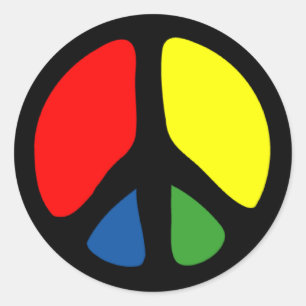 Adesivo Símbolo Hippy Groovy Peace