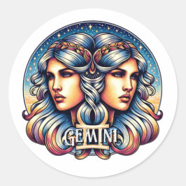 Adesivo Símbolo Horoscópio Gemini | Sinal de Astrologia Gê
