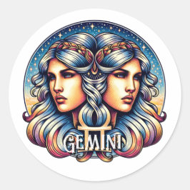 Adesivo Símbolo Horoscópio Gemini | Sinal de Astrologia Gê