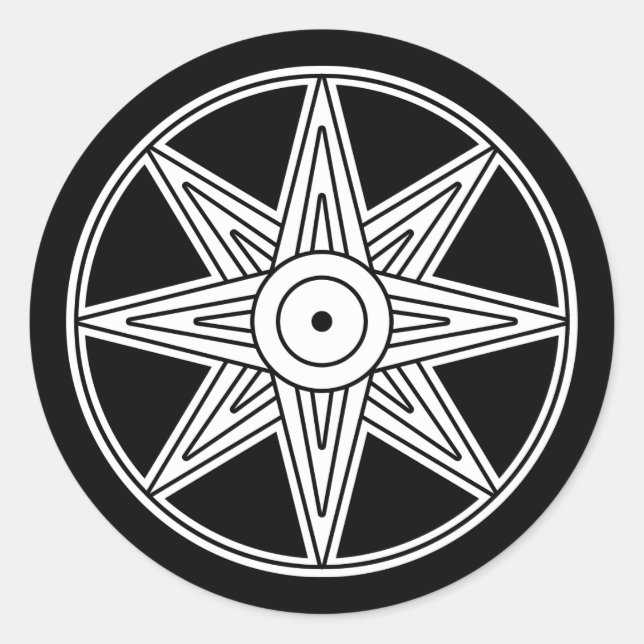 Adesivo Símbolo Inanna Star (Frente)