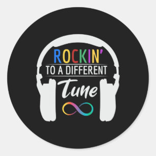 Adesivo Símbolo Infinito Do Autismo Rockin Para Uma Sinton