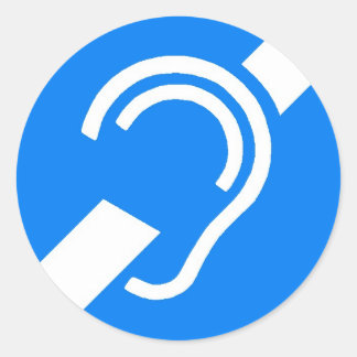 Adesivo Símbolo internacional Sticker para surdos