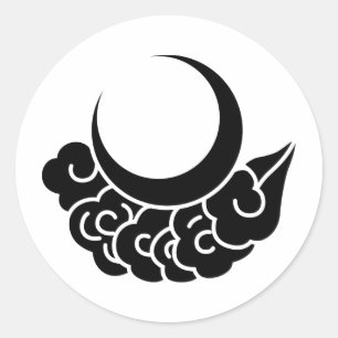 Adesivo Símbolo japonês da crista KAMON da família
