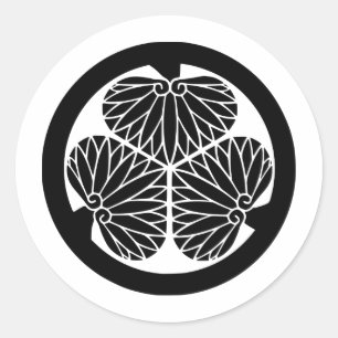 Adesivo Símbolo japonês da crista KAMON da família