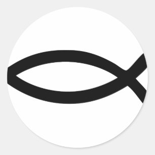 Adesivo símbolo jesus peixe