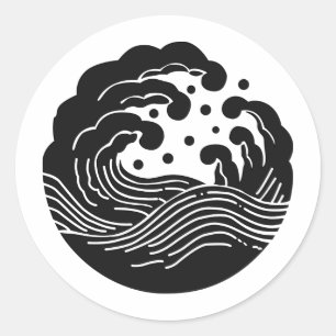 Adesivo Símbolo KAMON Crest da Família Japonesa