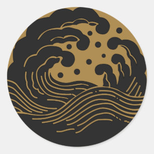 Adesivo Símbolo KAMON Crest da Família Japonesa