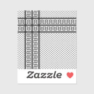 Adesivo Símbolo Keffiyeh do Padrão de Resistência Palestin