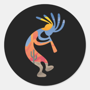 Adesivo Símbolo Kokopelli do Sudoeste da Usa Dança