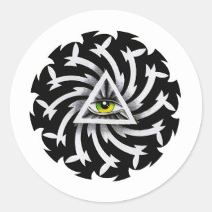 Adesivo Símbolo Legal de tatuagem em quadrinhos Terceiro 