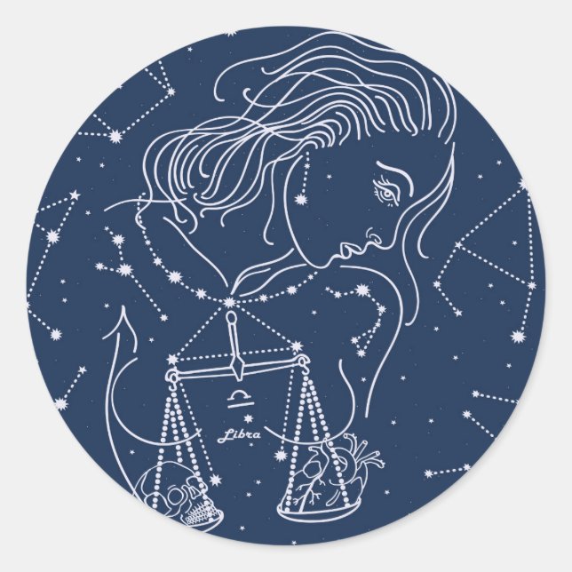 Adesivo Símbolo liar zodiaco (Frente)