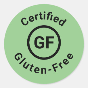 Adesivo Símbolo Livre de Gluten Certificado Verde
