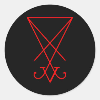Adesivo Símbolo Lucifer Sigil Luciferian 666 Occult Satâni