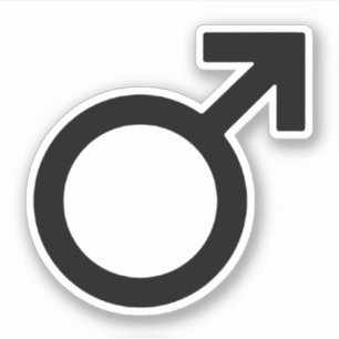 Adesivo Símbolo masculino de gênero