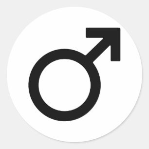 Adesivo Símbolo masculino de gênero