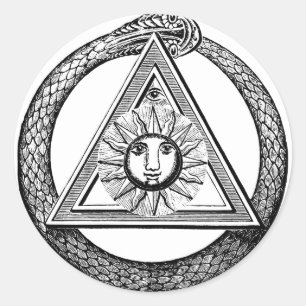 Adesivo Símbolo Masônico Todos Vendo Olhos